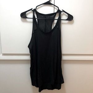 Work out tank. Open back detailing